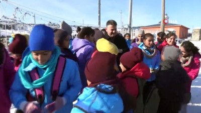 okul ziyareti -  Çocuklar yardım kampanyasıyla ısındı  Videosu