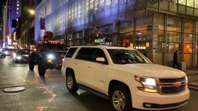 Zırhlı araçlar ve kamyonetlerle Trump'a destek konvoyu - NEW YORK 