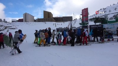 hafta sonu tatili -  Kartalkaya’da kayak sezonu açıldı  Videosu