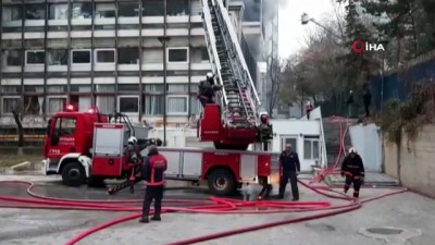 itfaiye eri -  DSİ Genel Müdürlüğü binasındaki yangın söndürüldü  Videosu