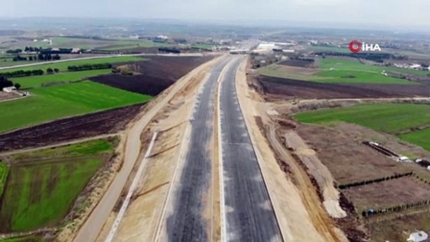 Kuzey Marmara Otoyolu’nun Çatalca Bağlantısı Havadan Görüntülendi