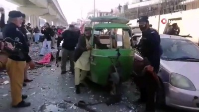 teror saldirisi -  - Pakistan'da patlama: 3 yaralı  Videosu