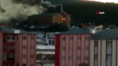 5 yildizli otel -  Sarıkamış Kayak Merkezi’nde yangın Videosu