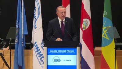 Erdoğan: 'Birkaç münferit hadise dışında mültecileri ötekileştirecek, dışlayacak, onları düşmanlaştıracak hiçbir üzücü olay yaşanmadı' - CENEVRE 