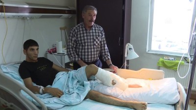 plastik cerrahi - Traktörün altında kalan ayağı doku nakliyle kesilmekten kurtarıldı - ERZURUM  Videosu