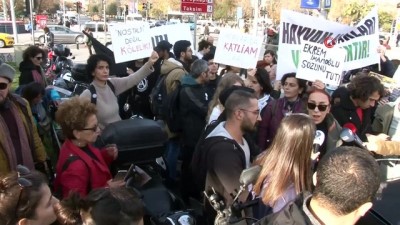 protesto -  İBB önünde fayton eylemi Videosu