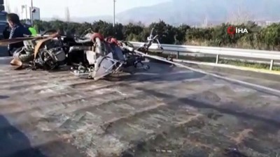 motosiklet kazasi -  Oğluyla aynı kaderi paylaştı...Motosiklet kazasında öldü Videosu