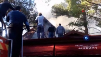 yildizli -  Tadilat sırasında otelde yangın çıktı Videosu