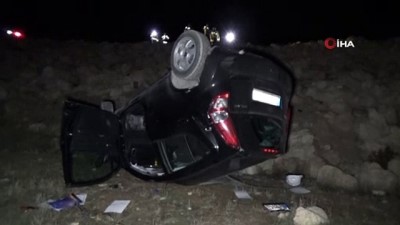  Karaman'da otomobil takla attı: 1 yaralı 