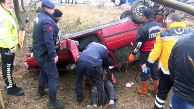 karahisar -  Yağmur kazaya neden oldu: 1 yaralı Videosu