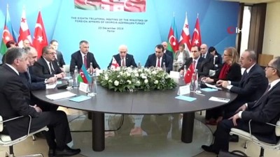  - Azerbaycan, Türkiye, Gürcistan Dışişleri Bakanları 8. Toplantısı başladı 