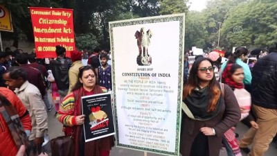 universite kampusu - Hindistan'da protestolar sürüyor - YENİ DELHİ  Videosu