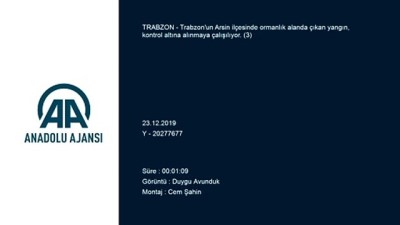 ormanli - Trabzon'da orman yangını (3)  Videosu