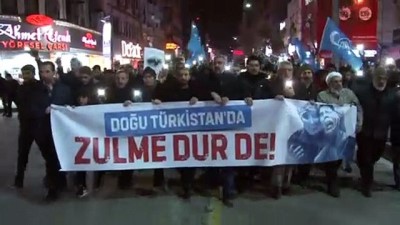 Doğu Türkistan için 'Sessiz Çığlık' yürüyüşü - ELAZIĞ