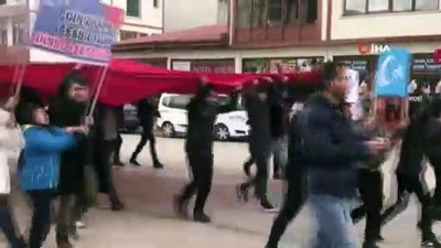 iskenceler -  Horasan’da Doğu Türkistan için 'Sessiz Çığlık' yürüyüşü yapıldı  Videosu