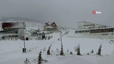 kayak merkezi -  Kayak merkezinde kar kalınlığı 50 santimetreye ulaştı  Videosu