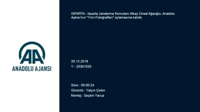 sparta - Isparta Jandarma Komutanı Ağaoğlu, AA'nın 'Yılın Fotoğrafları' oylamasına katıldı - ISPARTA Videosu