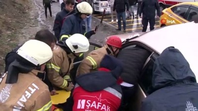 İstanbul Havalimanı istikametinde trafik kazası: 1 yaralı 