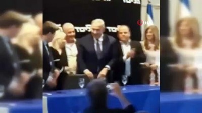 secim mitingi -  - Roket sirenleri çaldı, Netanyahu sığınağa indi  Videosu