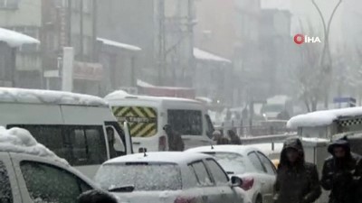 grip salgini -  Yüksekova’da lapa lapa kar yağdı  Videosu