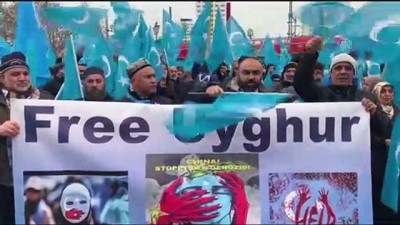 Çin'in Uygurlara yönelik baskı politikaları binlerce kişinin katılımıyla protesto edildi - BERLİN
