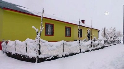 kar kalinligi - Tunceli'de eğitime kar engeli  Videosu