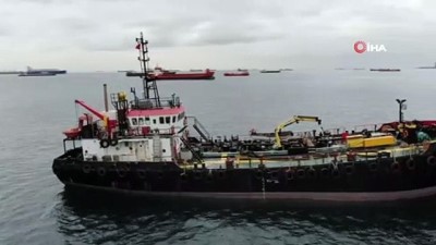 demirli -  Zeytinburnu açıkları, gemi yoğunluğundan limana döndü  Videosu