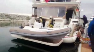 luks tekne -  Beylikdüzü marinada lüks teknede yangın paniği  Videosu