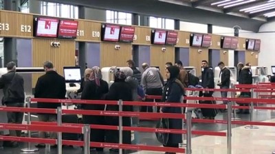 guvenlik kontrolu - İstanbul Havalimanı'nda yılbaşı yoğunluğu - İSTANBUL  Videosu