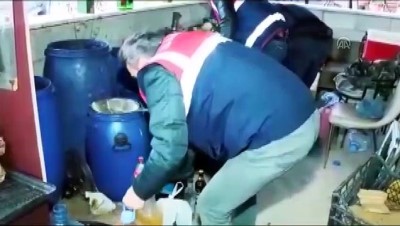 alkollu icecek - Jandarmadan sahte ve kaçak içkiye ağır darbe - ANKARA Videosu