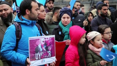 bagimsizlik - Hollanda'da Doğu Türkistan protestosu - AMSTERDAM Videosu