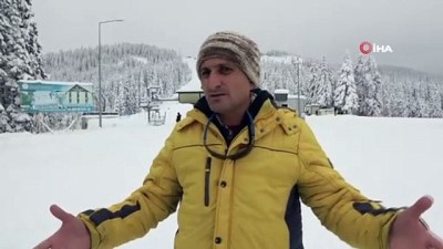 kar kalinligi -  Ilgaz Dağı Kayak Merkezi yılbaşına hazır Videosu