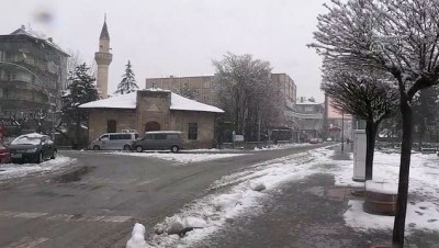 polis denetimi - Karaman'da kar yağışı  Videosu