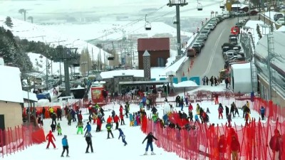 kayak merkezi -  Palandöken yılbaşı öncesi cıvıl cıvıl  Videosu