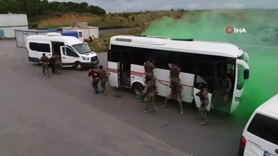 rehine operasyonu -  Araziye inen Özel Harekat Polislerinden nefes kesen tatbikat  Videosu