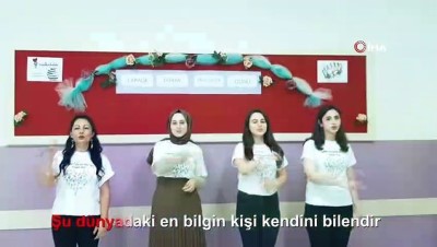  İşaret dili kursiyerlerinden farkındalık videosu 