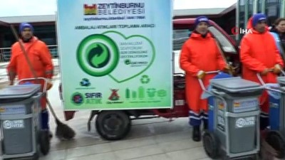 elektronik atik -  Zeytinburnu'nun 'Sıfır Atık' Mahallesi Merkezefendi  Videosu