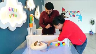 cocuk gelisimi - Bebeklerin jakuzi keyfi - VAN  Videosu