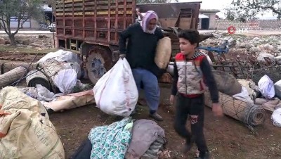 elverissiz hava -  - İdlib'den kaçan siviller kendi çabalarıyla hayatta kalmaya çalışıyor  Videosu
