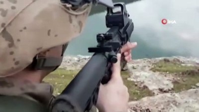 patlayici duzenek -  Siirt’te PKK’lı teröristlerin kayalıkların arasına gizlediği patlayıcı bulunarak imha edildi  Videosu