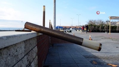 korkuluk -  Tekirdağ’da poyraz etkisini kaybetti  Videosu