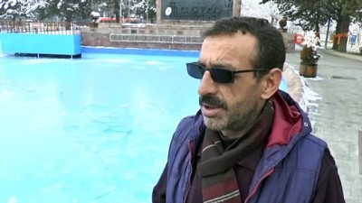 hava sicakliklari -  Erzurum’da süs havuzları buz tuttu  Videosu