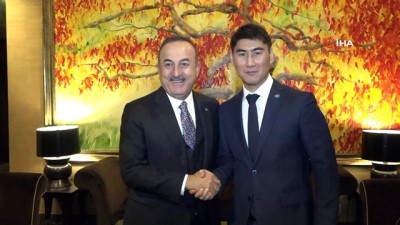 beko -  - Bakan Çavuşoğlu, Kırgız mevkidaşı Aidarbekov ile görüştü  Videosu