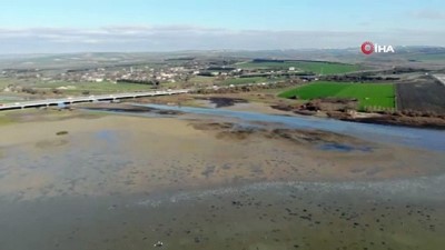 sonbahar -  Büyükçekmece Gölü’ndeki sular çekildi balçıklar ortaya çıktı  Videosu