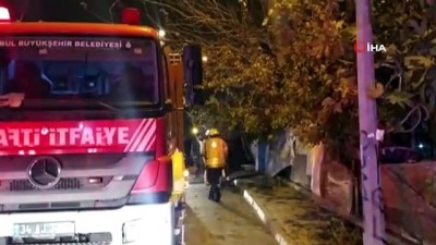 intepe -  Başakşehir'de gecekonduda yangın Videosu