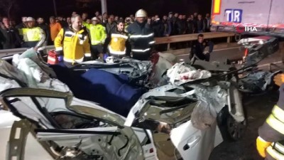  Samsun’da otomobilin tırın altına girdi: 1 ölü
