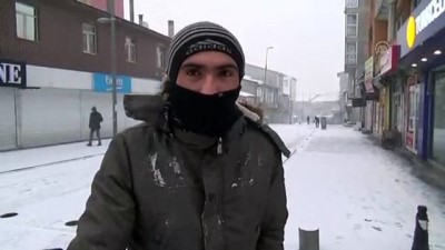 Ağrı'da kar yağışı 