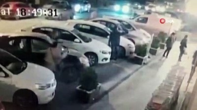  Fren yerine gaza bastı markete daldı 