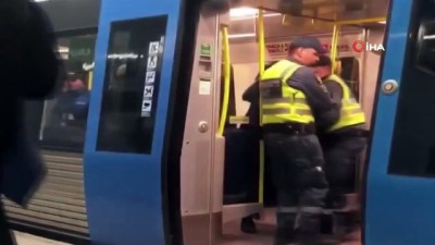 metro istasyonu -  - İsveç'te Güvenlik Görevlilerinden Hamile Kadına Orantısız Güç Videosu