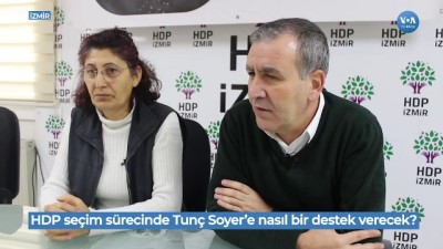 İzmir'de HDP'den CHP’li Tunç Soyer'e Destek 